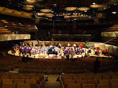 Orchestra performing